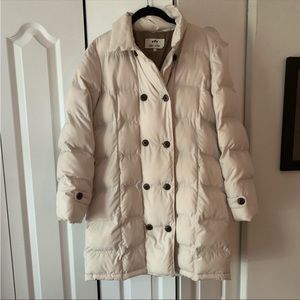 Cream puffer jacket